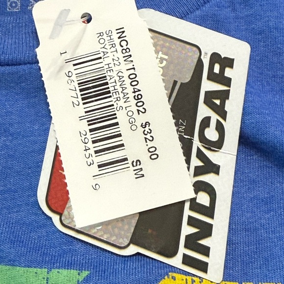 Ⓜ️Tony Kanaan Unisex Indycar Tee Shirt in Royal Blue-NWT‎ - Picture 3 of 4